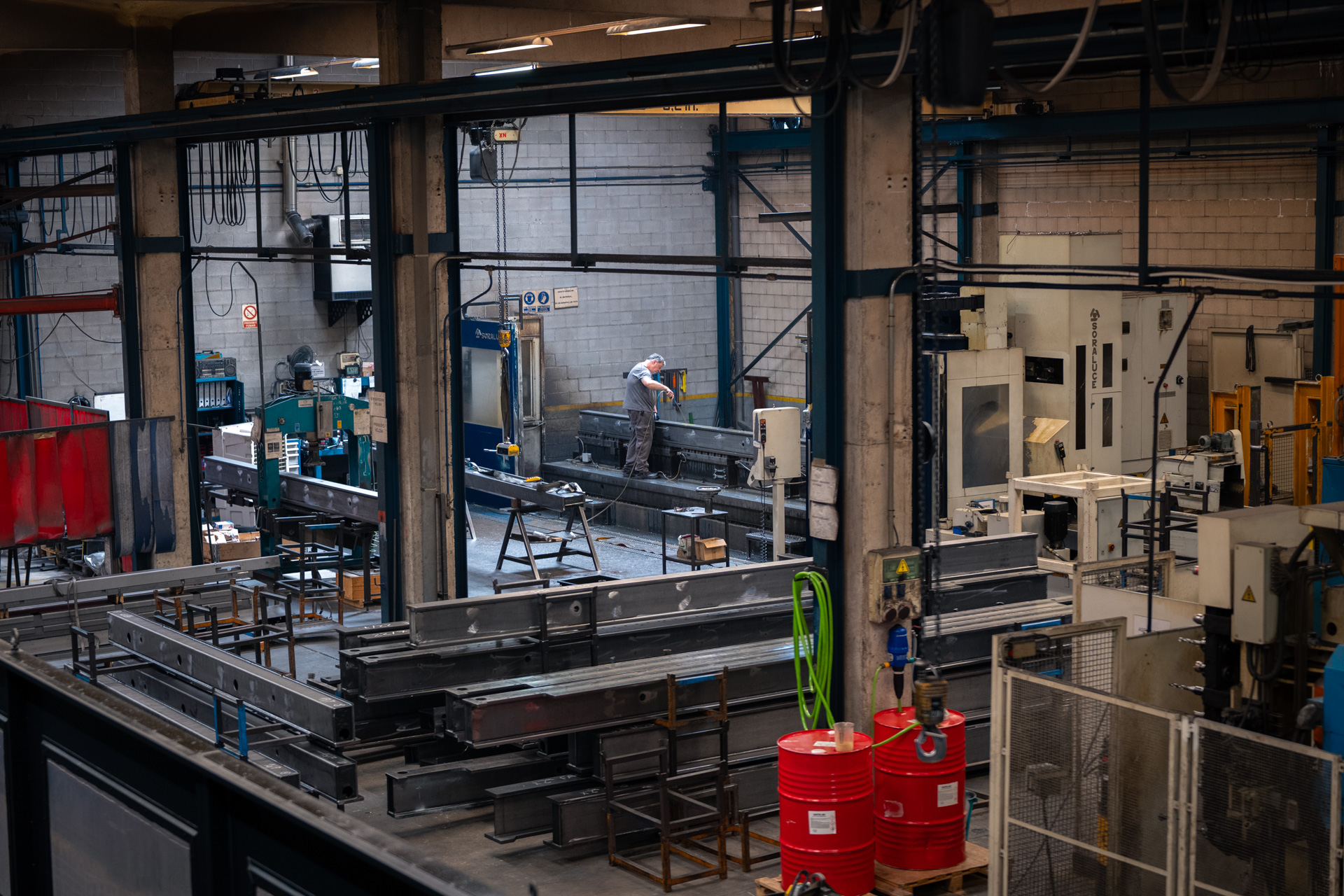 A view of the Terbal factory at work